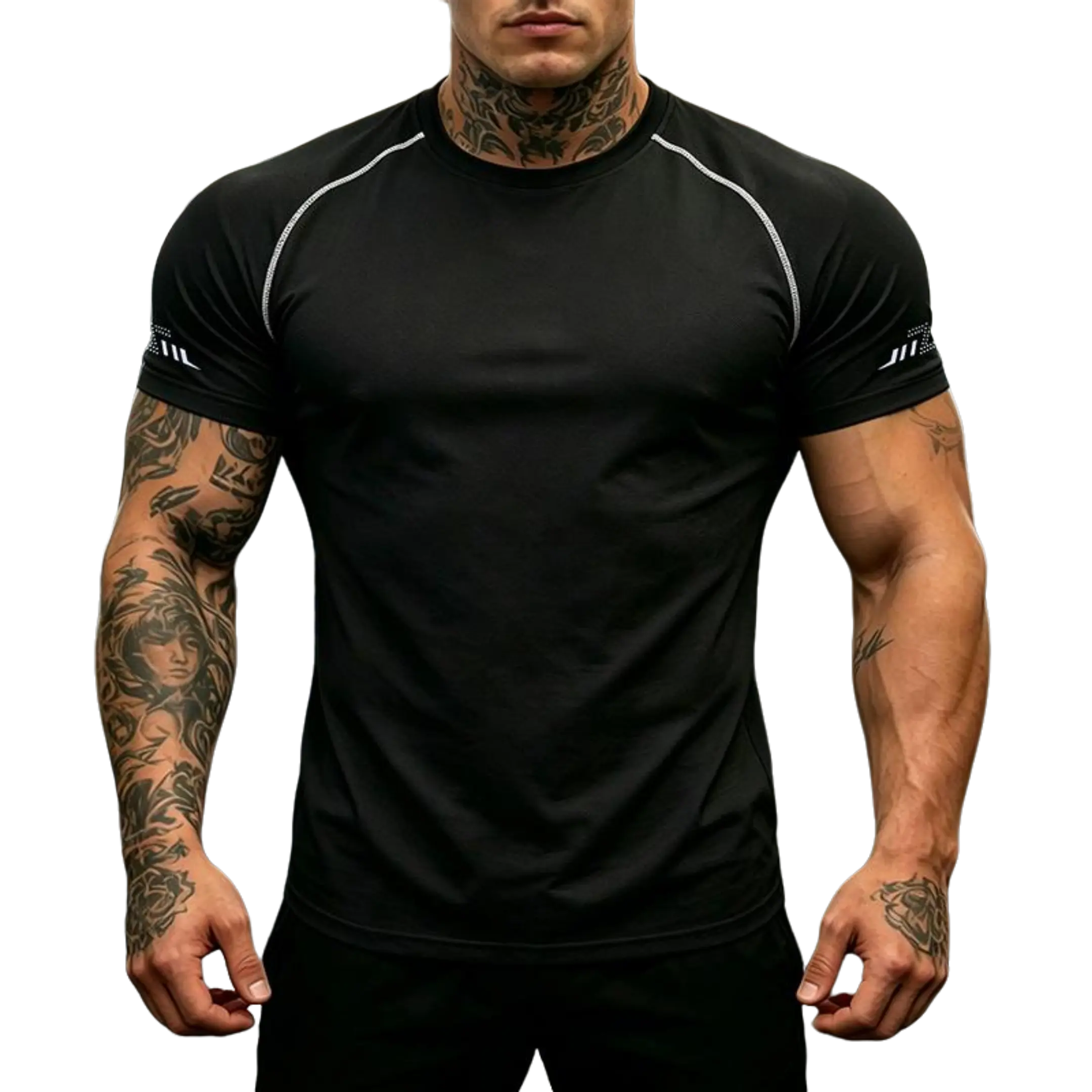 Men’s casual short-sleeve T-shirt, breathable summer top suitable for running and fitness; sports T-shirt ideal for everyday outdoor wear, training, and outdoor apparel.