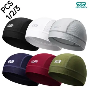 1/2/3 Piece Cycling Sweat Absorbent Inner Liner Quick-Dry Breathable Mesh Hat, Unisex Outdoor Sports Motorcycle Helmet Liner Summer Skull Cap Cooling Skull Cap for Men Women - Breathable Mesh Quick Dry Helmet Liner for Cycling Motorcycle Running Sports