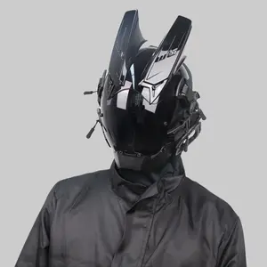 COSTRIBE Mechanical Punk Face Mask,Halloween Mask, Lightweight Futuristic Accessory for Rave Party Festival outdoorfun