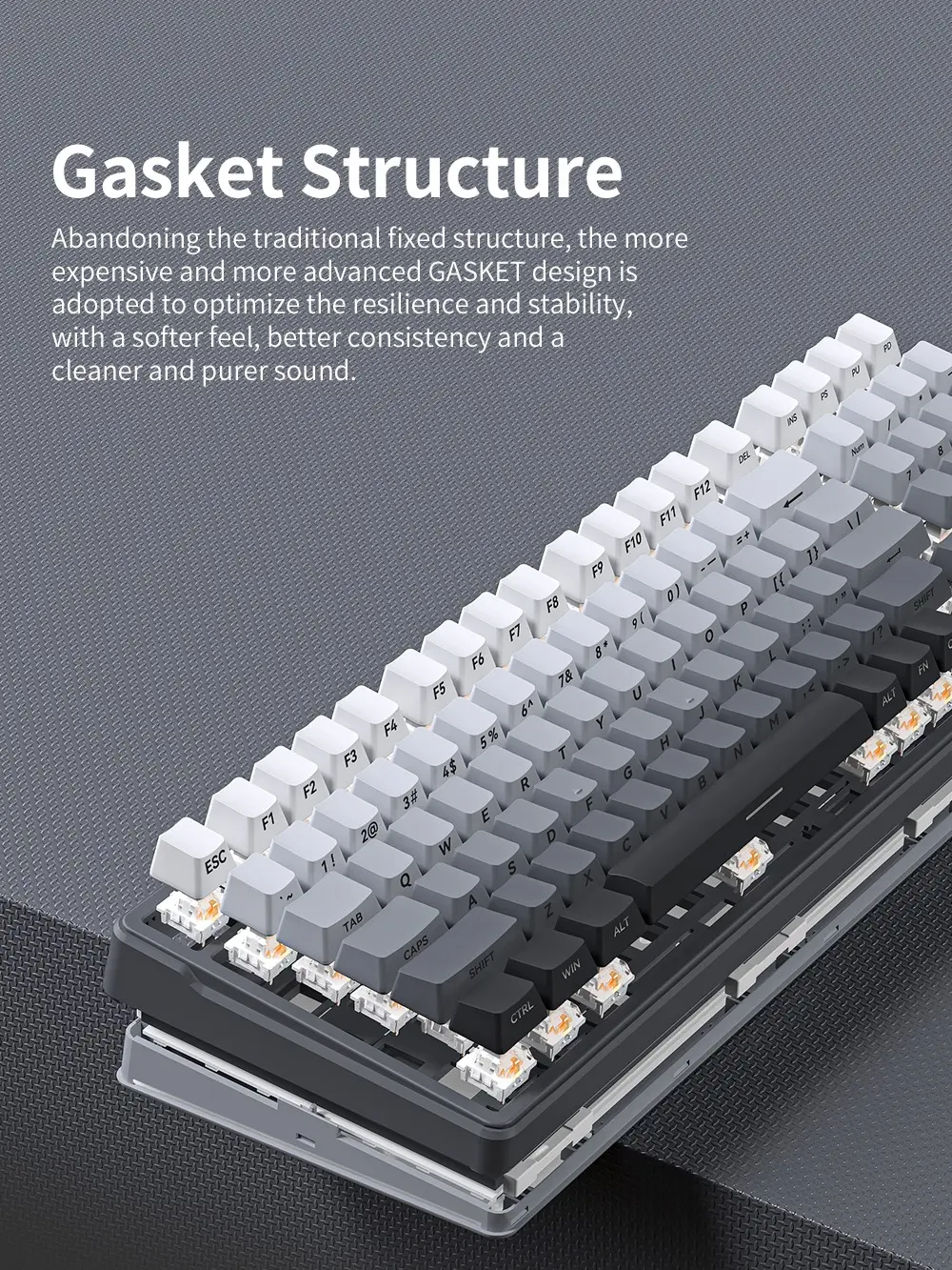 ZIFRIEND x FURYCUBE ZT99 99 Keys Gasket Mechanical Keyboard Wired