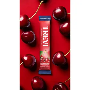 Trevi Sugar Free Sour Cherry Electrolyte Drink Mix – 28 Stick Packs | 0g Sugar, Non-GMO, 7 Vitamins & Minerals, 6 Electrolytes, Energy Hydration Drink Mix, Made in USA