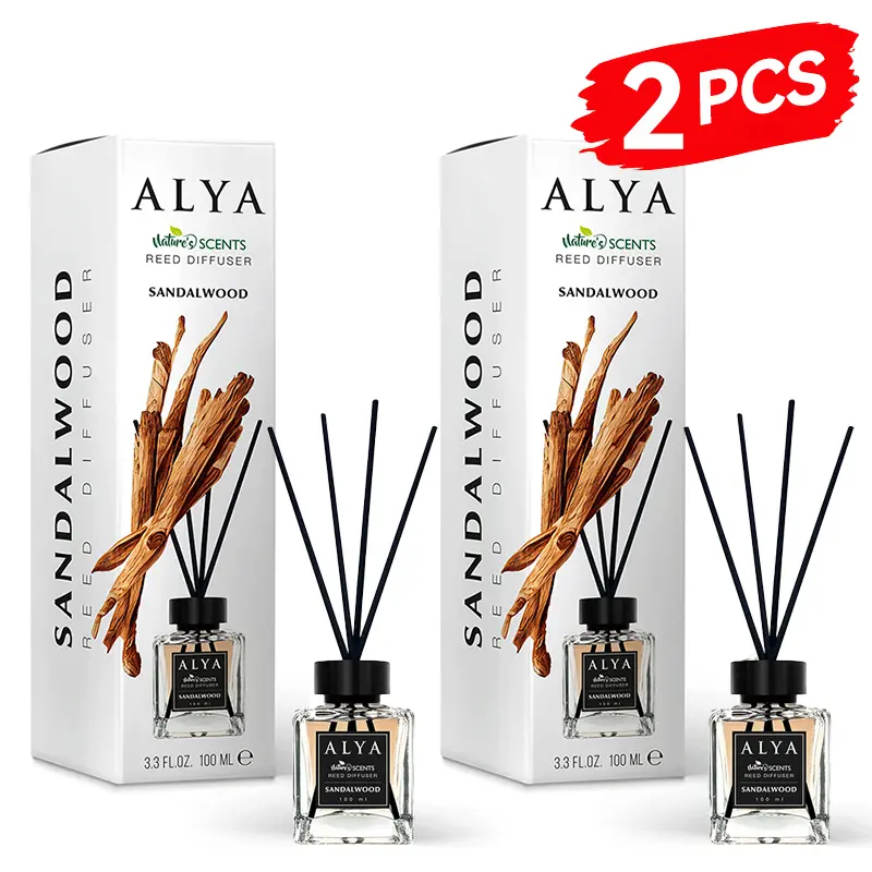2 PCS Sandalwood Scents-Reed Diffuser