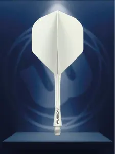 Winmau Fusion Integrated Flight & Shaft Solid White Medium