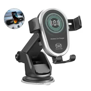 Wireless Car Charger, 15W Fast Car Charger Phone Holder fit for iPhone 16 15 14 13 12 11 Pro Max, Samsung Galaxy S23 S22 S21