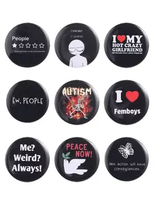 Z Generation Iron Badge, Self-Expression Accessory for Young Adults, Gift for Friends, Collectible Pin for Identity Recognition
