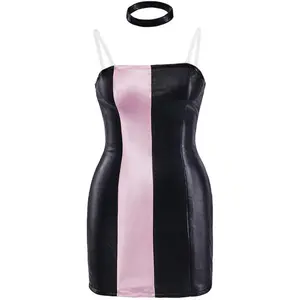 Cady Black and Dusty Pink Party Inspired Dress Halloween