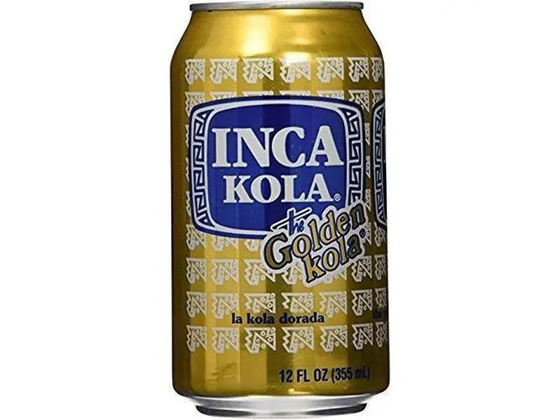 Inca Kola Golden Carbonated Beverage Soda - La Kola Dorada - 12 oz cans - 24pk