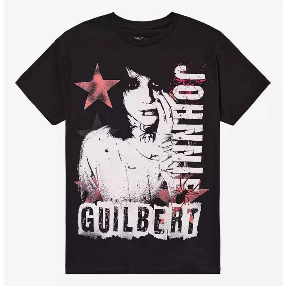 Men's Fashion Round Neck T-Shirt - Jake & Johnnie Guilbert Graphic Print, Unisex 100% Cotton Loose Cut Fabric Short-Sleeve Top, Menswear Essential, Soft