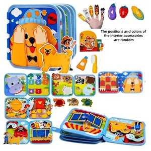 Montessori Busy Book for Toddlers, Fine Motor Skills & Early Education, Sensory Toys, Travel-Friendly, Educational Learning Activities