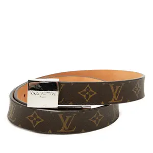 Pre-owned Louis Vuitton Canvas Small Leather Goods Monogram Belt