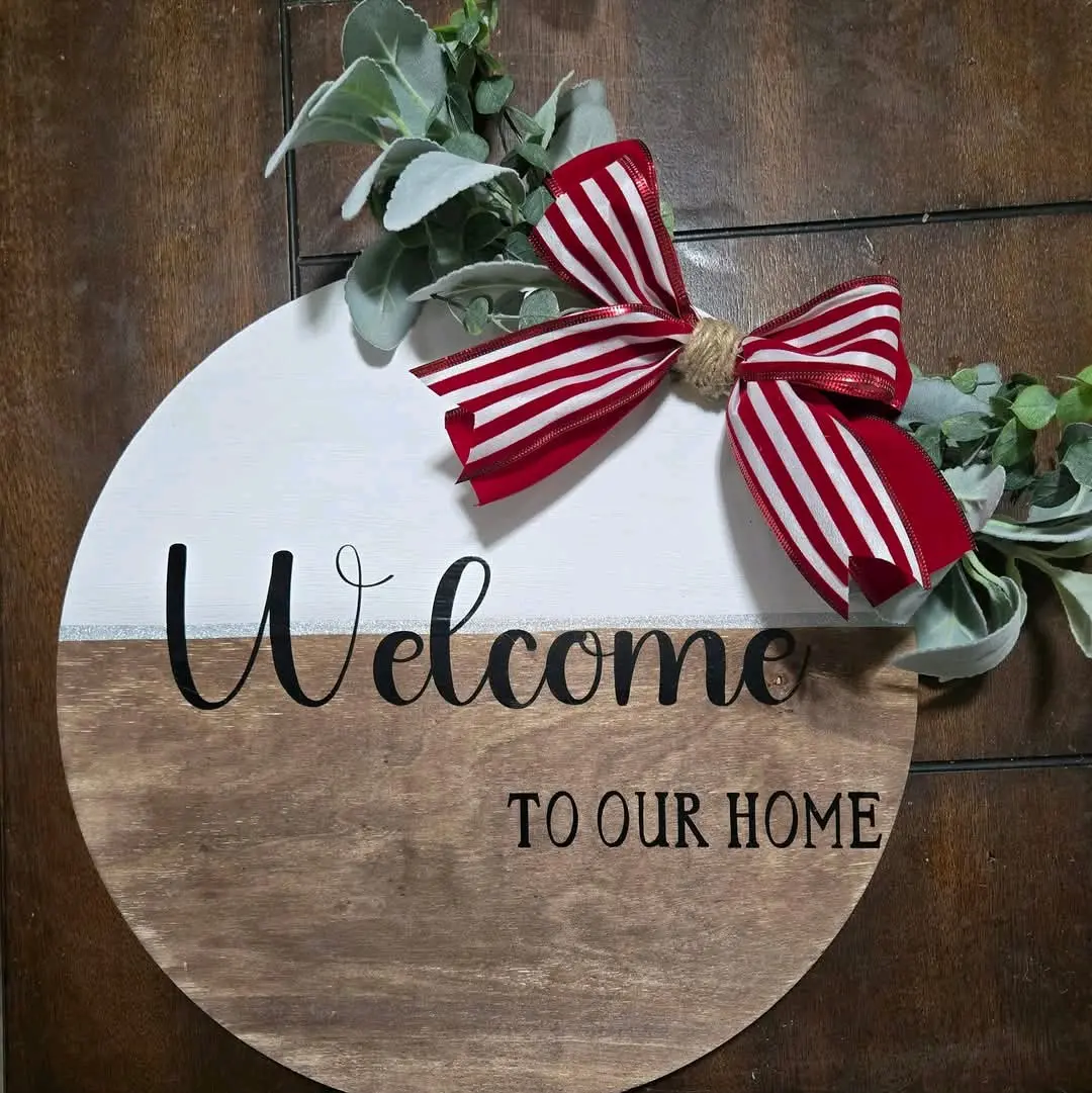 Home Made Welcome Signs - Customizable Designs for Home Decor and Event Signage