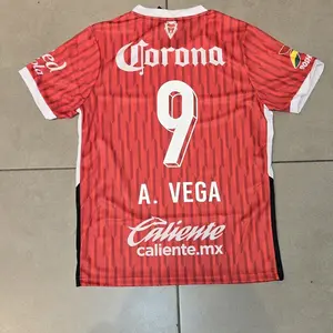 Toluca Home Alexis Vega Red Roja Premium Soccer Jersey 2025