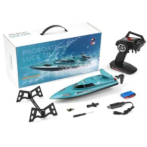 WL Tech WL911-A RC Speedboat 21km/h, 370 Strong Magneto Motor, Water Cooling, 2.4GHz 100m Range, Auto-Righting & Waterproof, 7.4V 800mAh, 35cm Racing Boat for Ages 15+