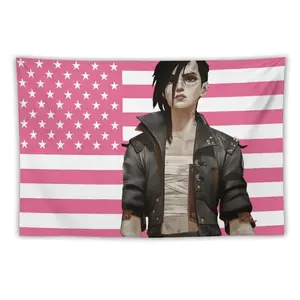 Tapestry Arcane American Flag Tapestry |Wall Hanging, Gamer Flag, Nerdy Decor, Arcane Merch, Gamer Art, Gift for Gamer Decoration Linen Decorative