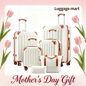 【Mother's Day Gift】3/5/6-Piece Hardside Luggage Sets, Spinner Suitcases with TSA Lock, Tote & Toiletry Bag for Travel & Business