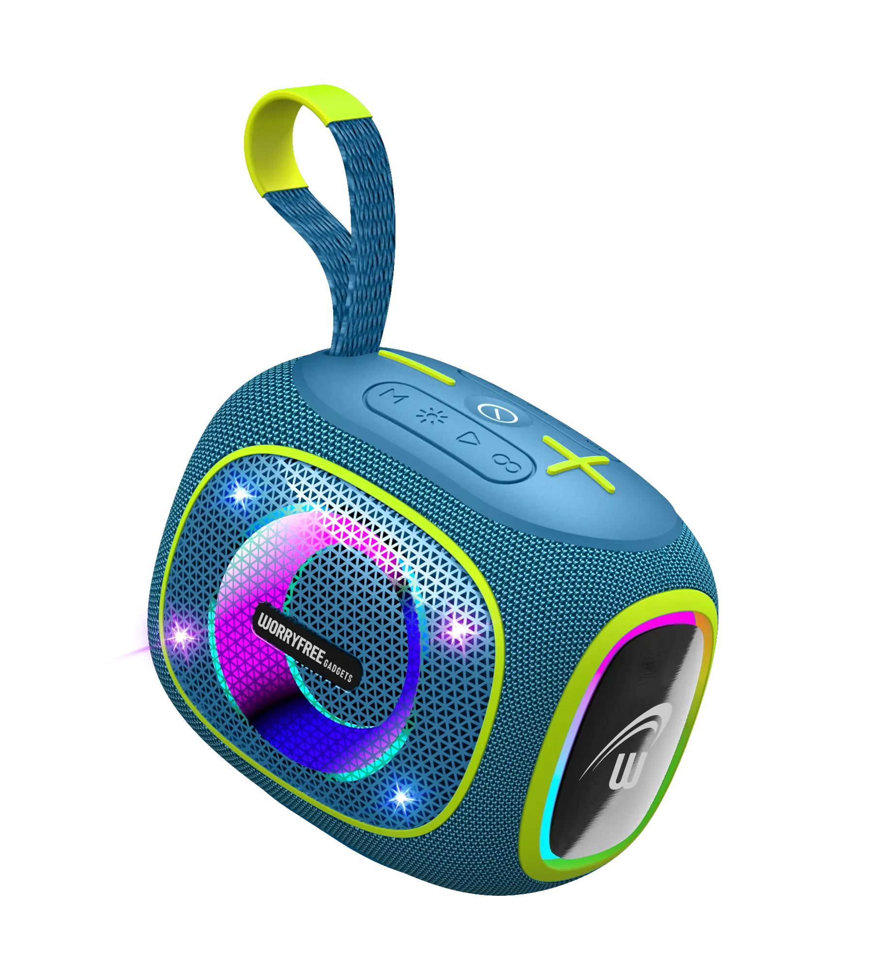 Worryfree Gadgets Party Box Mini 10W Wireless Bluetooth Portable Speaker - Audio Stereo Device with USB Type-C, Auxiliary Input, Built-in Li-ion Battery, Manufacturer Warranty, Compatible with Smartphones, Cameras, Smartphone
