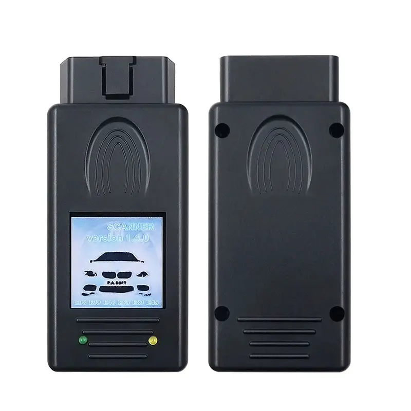 Compact BMW Car OBD2 Diagnostic Scanner 66136 Model - Direct OBD2 Plug-In, V2.11-1.4.0 Software, ECU Programming, Key Coding, USB Cable, Dual-Language Interfaces (English/French), Durable Housing, 16*8 cm Workshop Tool for Locksmiths, Software V2.11