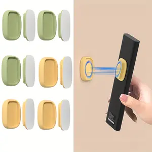 2/4/6 Pack Magnetic Remote Control Holder – Upgraded Silicone Magnetic Wall Mount for TV, Fan & Air Conditioner Remotes – Self-Adhesive, No-Drill Remote Control Holder Wall Mount