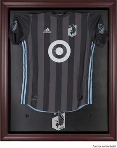 Minnesota United Mahogany Framed Team Logo Jersey Display Case