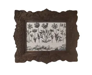 5x7 Ornate Wood Antique Style Picture Frame Unique Carved and Old Fashioned