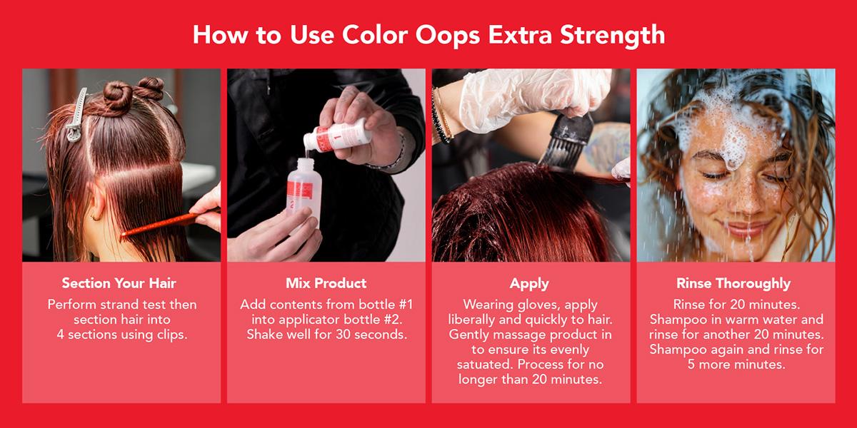 Color Oops Extra Strength Hair Color Remover – Bleach-Free & Ammonia-Free Dye Corrector, 1 Application (4 fl oz) Color Oops Extra Strength Hair Color Remover – Bleach-Free & Ammonia-Free Dye Corrector, 1 Application (4 fl oz)