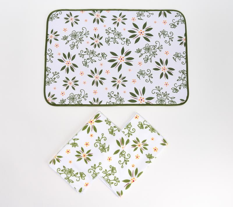 Temp-tations XL Drying Mat and (2) Microfiber Towels Set