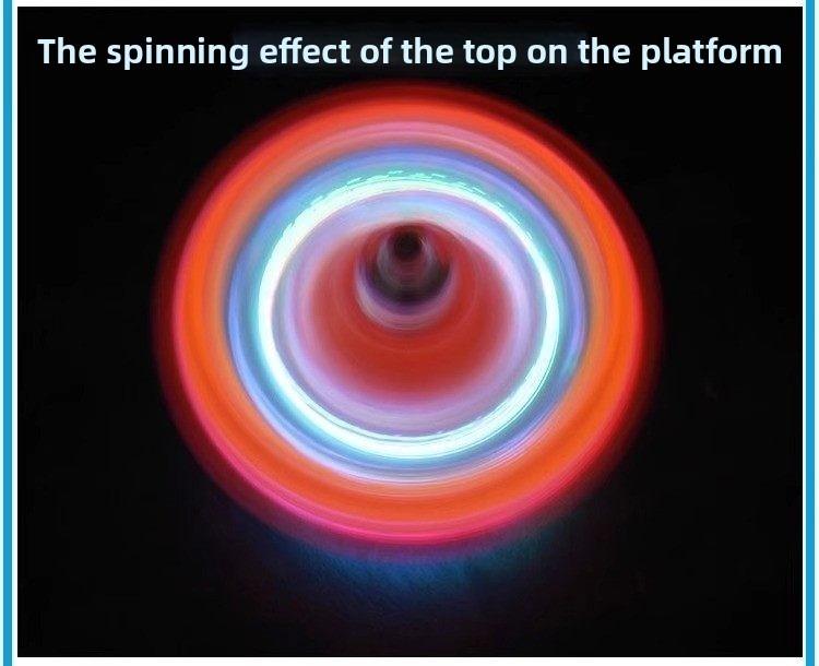 Kids' Light-Up Hand-Crank Magnetic Orbital Magic Yo-Yo – Glowing Spinning Gyro Toy with Magnetic Flywheel Effects