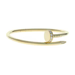 Pre-owned Cartier Juste Un Clou Bangle Bracelet Size 16