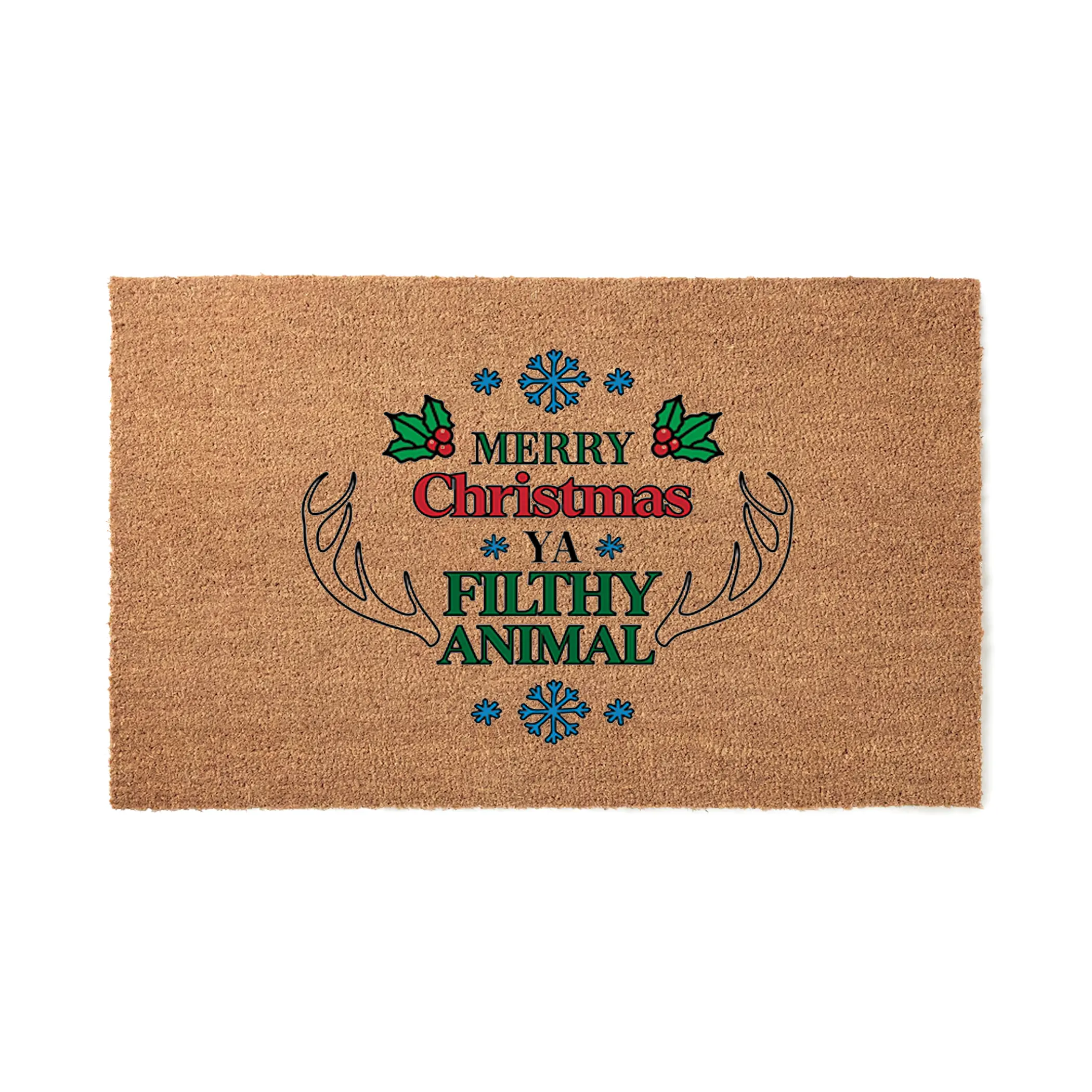 Merry Christmas Ya Filthy Animal - Funny Doormat - Christmas Doormat - Christmas Decor - Home Alone Inspired 5219**