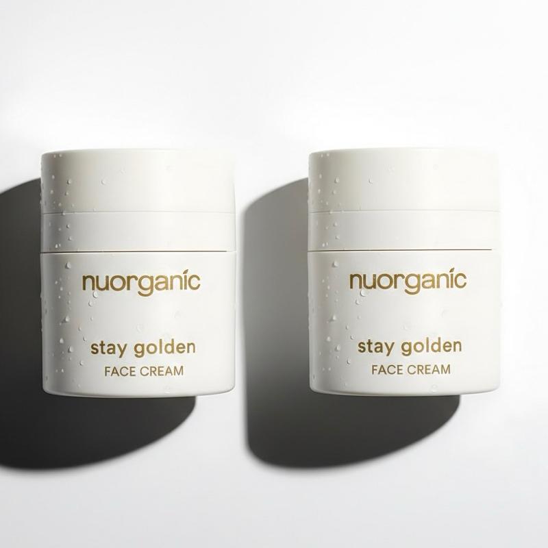 nuorganic Stay golden 2qty - 24K Gold Instant Lift Cream for Wrinkles, Argireline for Tightening, cream for Skin Repair and Fine Lines, Youthful Rejuvenated Skin - Skincare