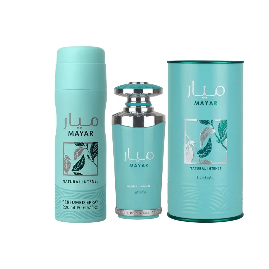 Lattafa | Mayar | Intense | Women's Fragrance | 100 ML - 200 ML | Eau De Parfum + Body Spray | Floral - Aquatic & Fruity