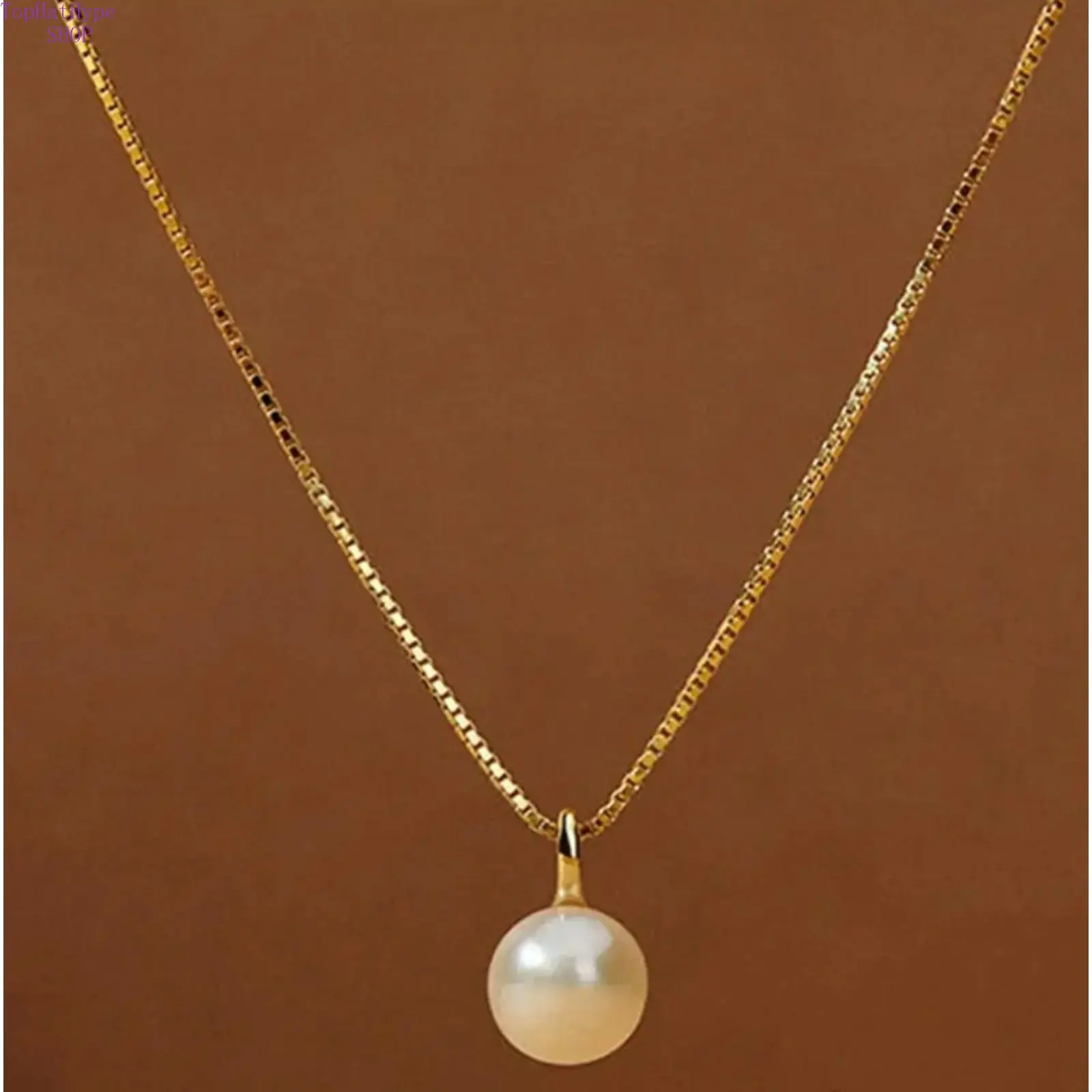Women’s Elegant Faux Pearl Pendant Clavicle Chain Necklace, Timeless All‑Match Dainty Fashion Jewelry, Ideal for Daily Wear, Office Commute, Evening Parties, Casual Outings & Holiday Gift‑Giving