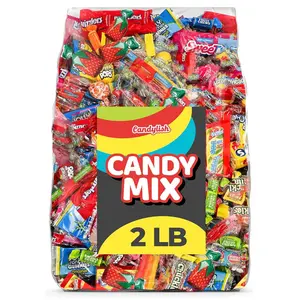 Candylish Candy Mix Variety Pack Bulk Assorted Individually Wrapped Big Bag of Candy for Piñata Stuffers, Goodie Bags, Birthday Parties, Kids’ Treats & Party Favors 2 lbs