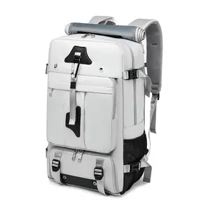 Travel Backpack 50L New Premium - Unisex Extra Large Laptop Backpack for Hiking, Climbing & Business Trips, Waterproof,,Grey