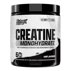 Nutrex Research Micronized Creatine Monohydrate Powder Unflavored Micronized Creatine Monohydrate Powder 5g Creatine Per Serving - 60 Servings Creatine Monohydrate Supplement Fitness Supports Muscle Fullness Muscle Growth Dietary
