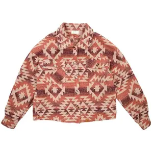 Cropped Navajo Shacket