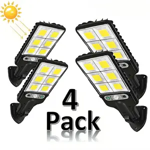 Solar Street Light Outdoor, 6000 Lumens,3 Modes LED Waotion Sensor Security Wall Lamp for Outdoor Garden Street Yard Fall Porch Decor, Solar Lights Outdoorll Mounted Light with Remote Control, IP65 Waterproof M