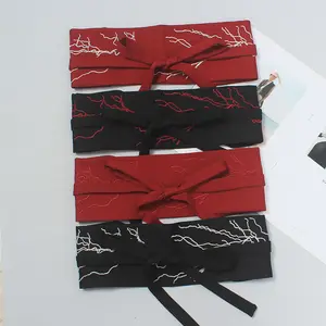 Hanfu decorative embroidered women's dress waist cloth belt Chinese style versatile lace belt seal