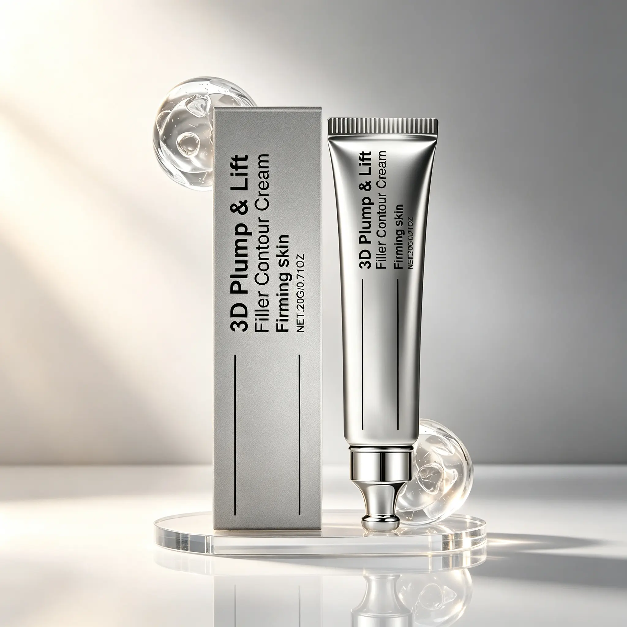 Volumizing Filler Cream – 3D Lifting Effect to Help Smooth, Plump & Define Natural Facial Lines | Rich Nourishing Complex for Sagging-Prone Areas | Non-Greasy Daily Care | 200g