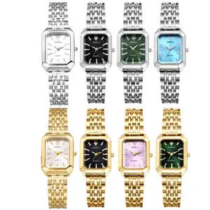 Women's Fashion Square Dial Watch  Luxury Simple Dress Quartz Wristwatch