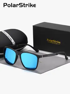 PolarStrike 1 Piece Unisex Square Round Sunglasses, Polarized Full Frame, UV400 Petite frame shape Exceptional quality
