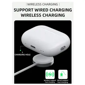 3rd Gen Earbuds with Active Noise Cancellation Wireless In-Ear 30H Playtime 360 Hi-Fi Stereo Waterproof for Android iOS Laptops MagSafe Case White Audio Rechargeable Magnetic Headset - Electronic