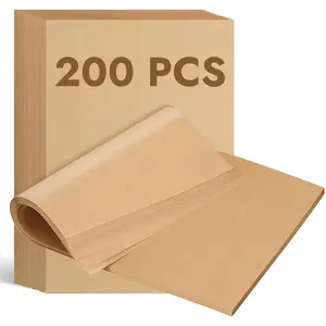 200 count 9 x 13 Inch  Paper Sheets, Non-Stick Precut Unbleached  Paper Liners for Baking,  for Quarter Sheet Pan, Oven, Air Fryer, Grilling, Cooking Bread Cake Cookie