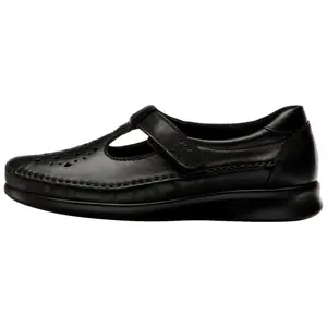 SAS Loafers Black Smooth  3200-002 Women's