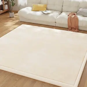 50''/59"/71"/79" Baby Play Mat for Floor 1.3'' Thick Memory Foam Tummy Time Mat Super Soft Coral Velvet Nursery Rug with Non-Slip Backing Crawling Rug for Toddlers Infants Yoga & Tatami Use