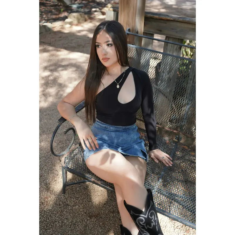 one cut shoulder top - TikTok Shop