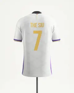 Premium CR7 Goat Mesh Full Print La Pulga White Jersey Soccer Jersey, Unisex Soccer Jersey For Couple Matching, Vintage Streetwear Soccer Jersey, Perfect Gifts, Sports Top, Gym Athletic Clothes