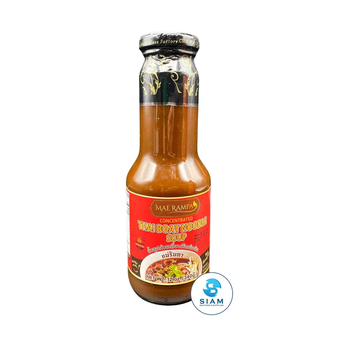 Mae Rampa Concentrated Thai Boat Noodle Soup (12 oz) น้ำซุปก๋วยเตี๋ยวเรือเข้มข้น แม่รัมภา