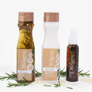 Milagros Shampoo Milagro Herbal, Acondicionador Milagro Herbal y Tonico Milagro Herbal (3 Pack)