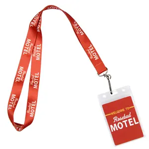 Culture Fly Schitts Creek Rosebud Motel ID Badge Holder 1" Strap Lanyard